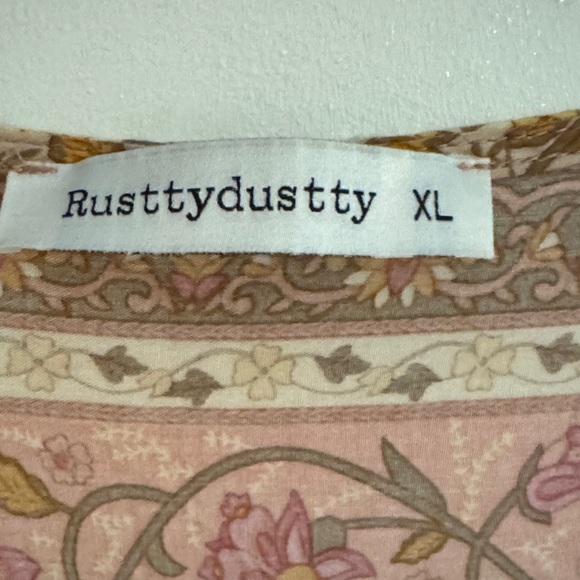 Bohemian Floral Kimono - Pink and Yellow - Picture 2 of 4